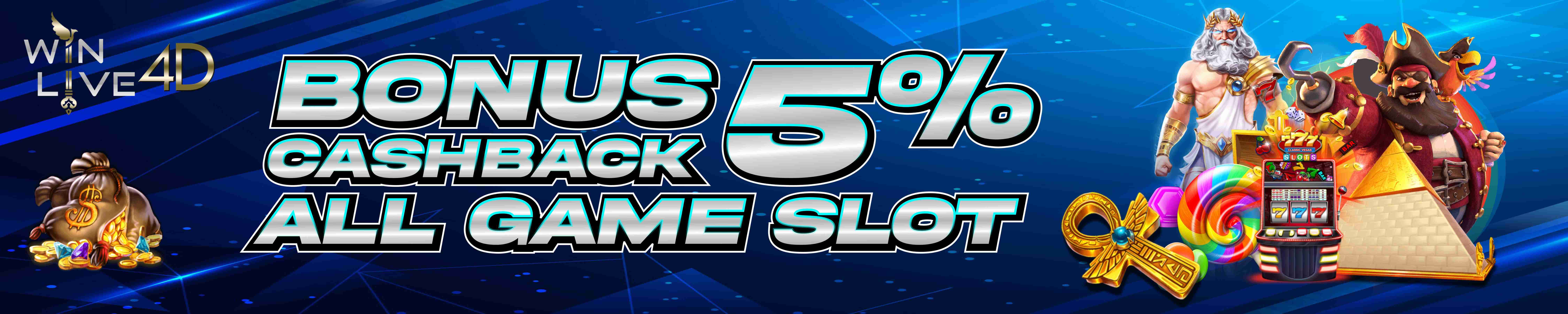 CASHBACK 5% ALL GAME SLOT